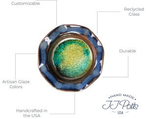 Assorted Design Garden Trinket Dishes – 10-Piece Pack