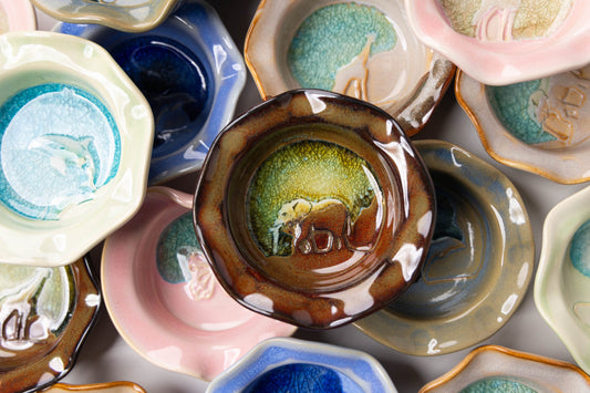 Assorted Design Garden Trinket Dishes – 10-Piece Pack